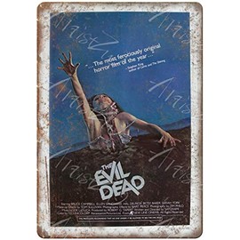 Tin Sign For Metal Sign Classic The Evil Dead Horror Film Movie Vintage Retro Aluminum Sign 8x12 Inch