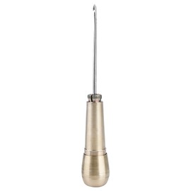 Leather Needles Sewing Awl Practical 3 Needles Copper Handle Leather Sewing Tool Durable to Use for Leather Shoe Repair for DIY Repair