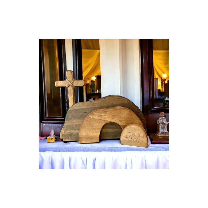 2024 New Empty Tomb Easter Decor Easter Resurrection Scene and