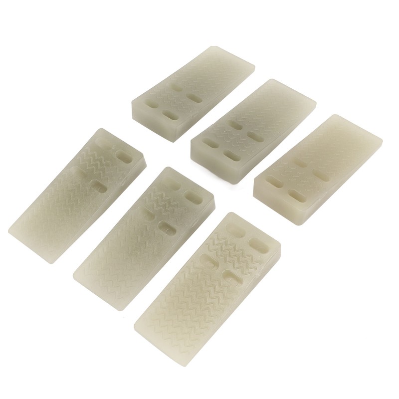 6Pcs Door Stoppers Rubber Wedge Stops Windproof Crashproof Fluorescent for