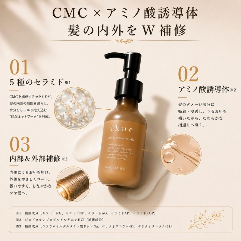 ikue Hair Care Essence Milk