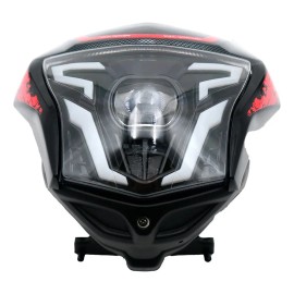 Faro Led Cubierta Negra/roja Crossmax 200/220/250 Pro. Als Ambos Lados