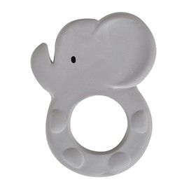 Tikiri 8591501 Rubber Teething Ring Elephant Teething Aid Made of Natural Rubber for Babies from 0+ Months