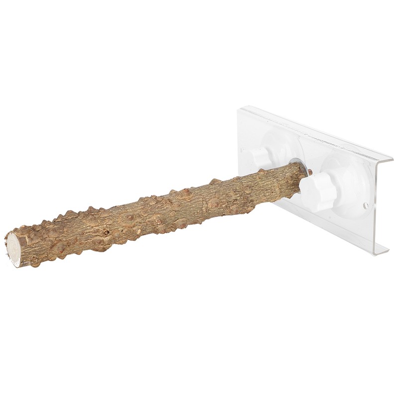 25CM Parrots Outdoor Portable Wood Standing Rod Pet Bird Shower