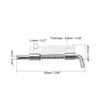 sourcing map 5pcs Carbon Steel Lock Bolt Spring Loaded Pin