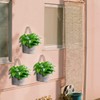 XONOR 4Pcs Galvanized Metal Hanging Wall Planter, Rustic Wall Flower