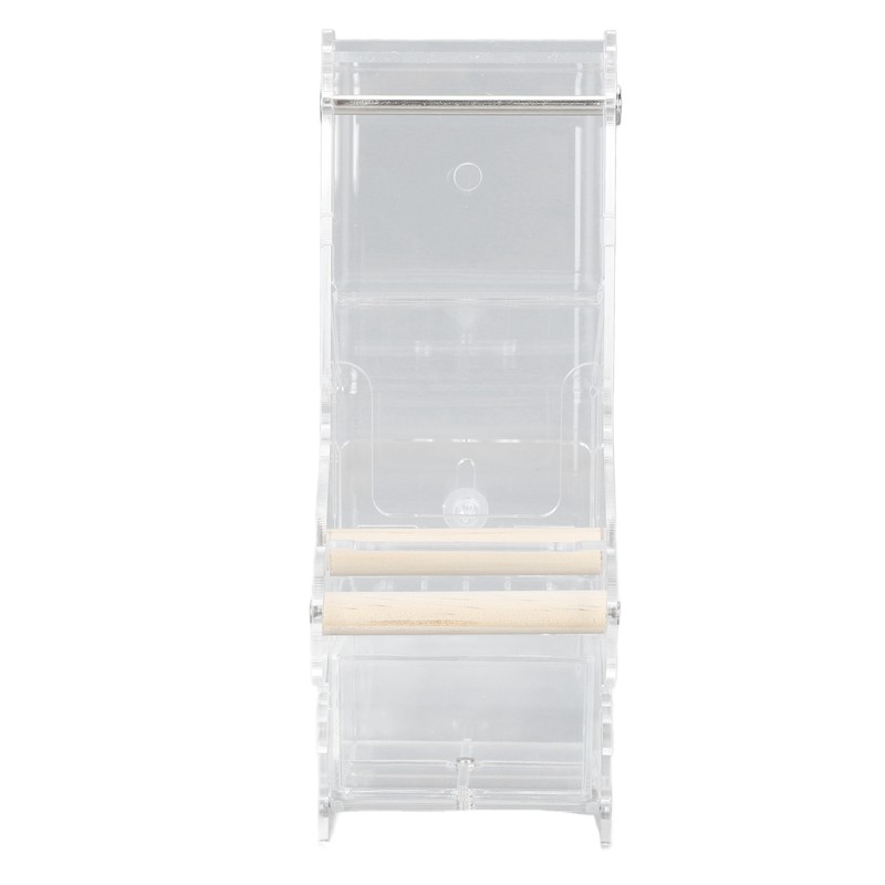 Automatic Parrot Feeder Prevent Spillage and Splashing Easy Installation Acrylic