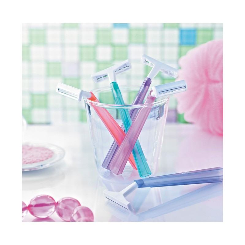BIC, Rastrillo para Mujer, Rasurador de Dos Hojas, Twin Lady,