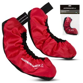 Winnwell Premium Skate Guards (Youth/Small, Red) Protective, Cut-Resistant, Water-Resistant Covers for Ice Hockey and Figure Skates (Fits Skates Sizes 6Y-13Y)