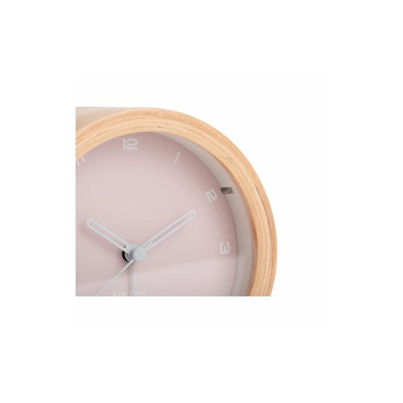 Karlsson [DL] Alarm Clock Gentle w. Light Soft Pink