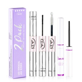 GAQQI Lash Cluster Glue & Lash Glue Remover, Lash Bond and Seal Waterproof, Long Lasting Eyelash Glue Strong Hold, Gentle Eyelash Remover for DIY Lashes(Glue+Remover Set)