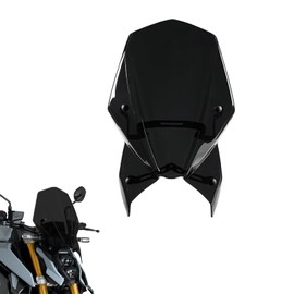 Motorcycle Windshield Deflector with Bracket Double Bubble Windscreen Fit for GSX-S1000 GSX-S950 2021 2022 2023 Wind Shield Screen Visor Flyscreen, Black