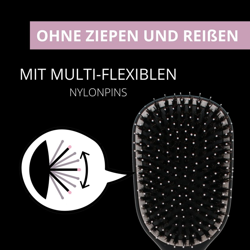 PARSA Beauty LOV.U Detangling Brush Wet & Dry (Black) -
