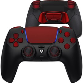 HEXGAMING Ultimate Controller 4 Mappable Paddles  Interchangeable Thumbsticks  Triggers for Customized P5 Controller PC Wireless FPS Esport Gamepad   