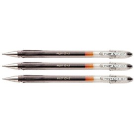 Pilot G107 Gel Rollerball 0.7 mm Tip (Pack of 3) - Black