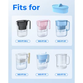 [Original] Waterdrop WD-PF-AL Replacement Alkaline Filters for All Waterdrop Pitcher Filtration System, Improved Coffee Taste, Last Up to 100 Gallons (Pack of 1)