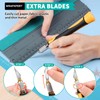 WRAPXPERT Wallpaper Smoothing Tool,Wallpaper Tools Included Felt Squeegee,Craft Knife,Wallpaper Brush,Wallpaper