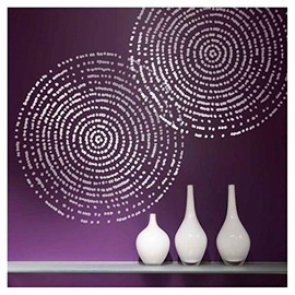 Cutting Edge Stencils - Resonance Wall Art Stencil - Reusable Stencils for Walls - Stencils for DIY Wall Décor - Easy DIY Wall Décor - Modern Stencils