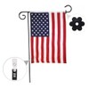 KUUQA 20 Pack Garden Flag Rubber Stoppers and Plastic Clips,