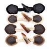 JKJF PU Leather Toggle Buttons Horn Toggle Buttons Resin Sewing