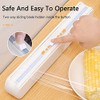 ENJOYCOO Plastic Wrap Dispenser With Cutter, Reusable Cling Film Dispenser,