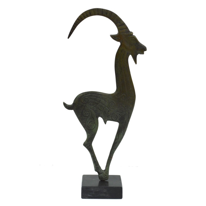 Wild Goat bronze figure - Symbol of God Pan