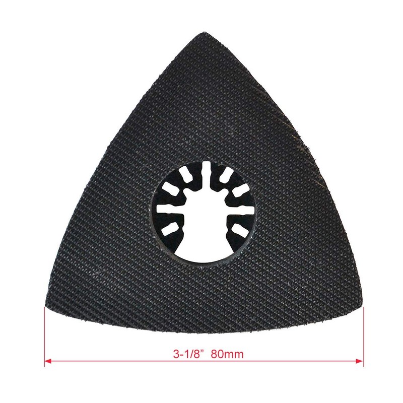 ACTOMASTER 3-1/8" Triangle Sanding Pad with 30 Pcs Sandpaper 80/120/240