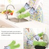 KINGFINGER Long Dishwashing Gloves - 2 Pairs Heavy Duty Household