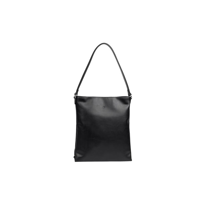 TOM TAILOR Ladies Poppy Black Shoulder Bag, black, M