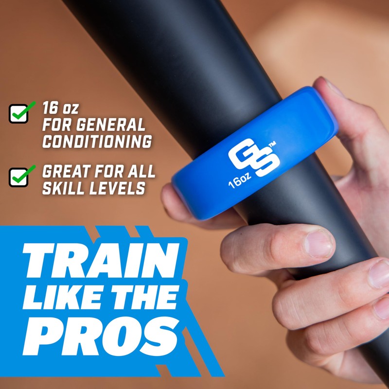 GoSports Baseball and Softball Bat Weight - 16 oz Baseball