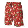 Klainlcly Christmas Santa Mens Swim Trunks Swimwear Quick Dry Swimsuits
