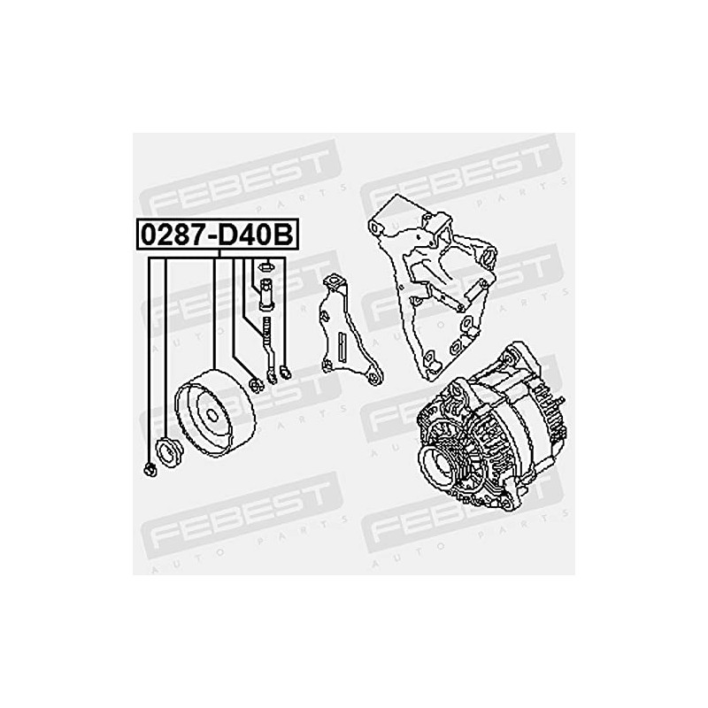 Tensioner Pulley Repair Kit 0287-D40B