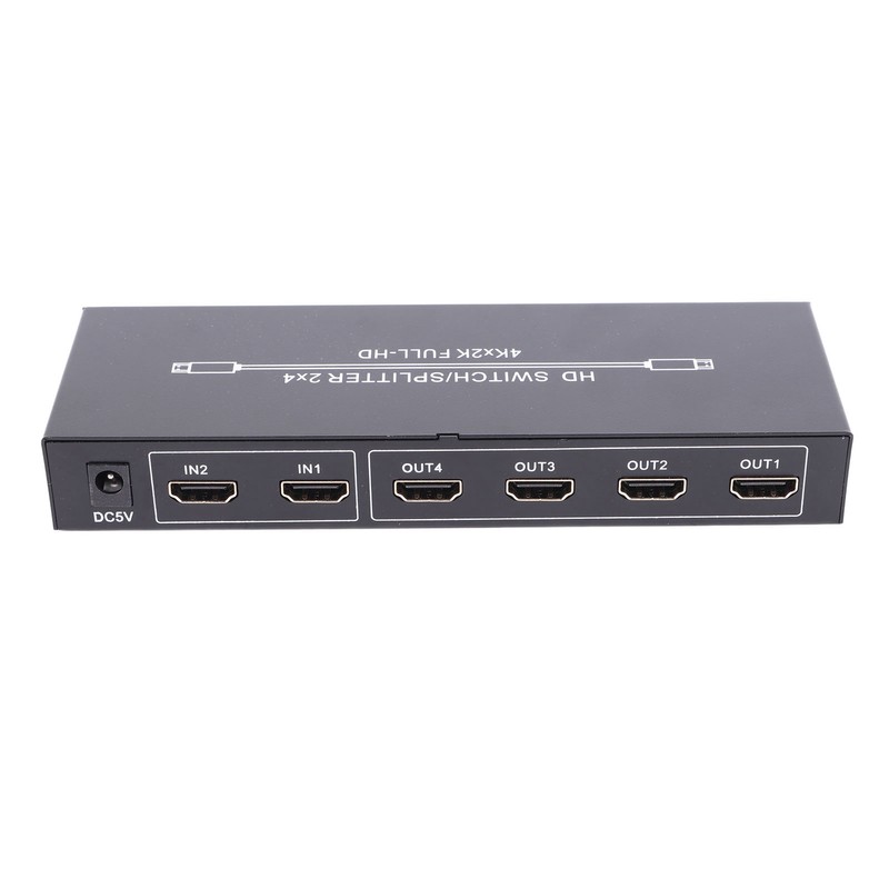 HD Multimedia Interface Splitter 2 in 4 Out 4K HD