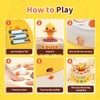 Cute Duck Board Game Toy Set with Music, Includes Rotating