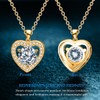 TCXOO Heart Necklace For Women, 925 Sterling Silver 2 Carat