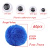 LOKUNN 1 Inch Blue Pom Poms - Soft, Fluffy Pompoms