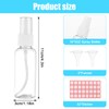 Qianyu Spray Bottles 2oz/50ml Clear Empty Fine Mist Plastic Mini