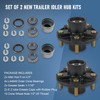 JDMSPEED 2 Trailer Idler Hub Kits 5 on 4.5" Replacement