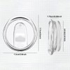 Ieron 4PCS 20 Oz Tumbler Replacement Lids, Plastic Sealing Leak