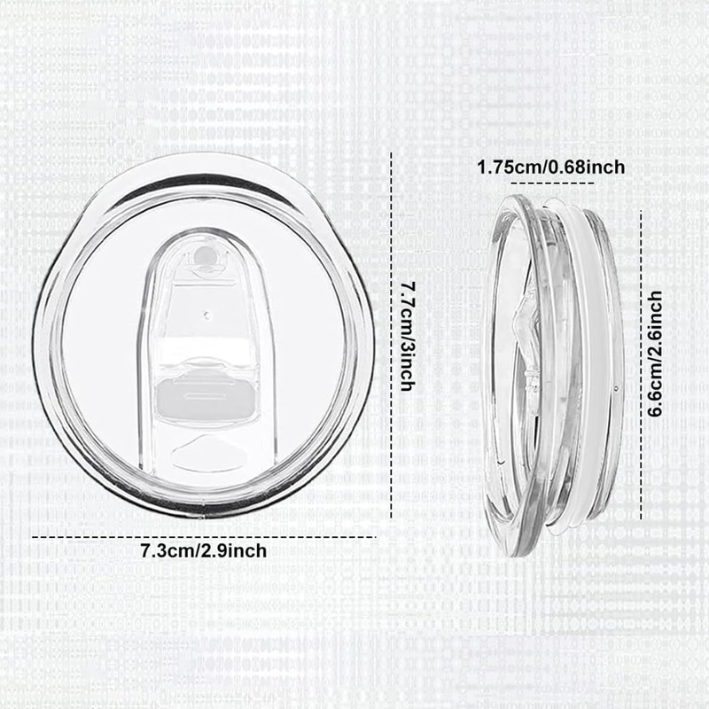 Ieron 4PCS 20 Oz Tumbler Replacement Lids, Plastic Sealing Leak