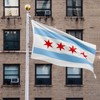 ASUNO Chicago Flag 3 × 5 Feet Polyester Banner with