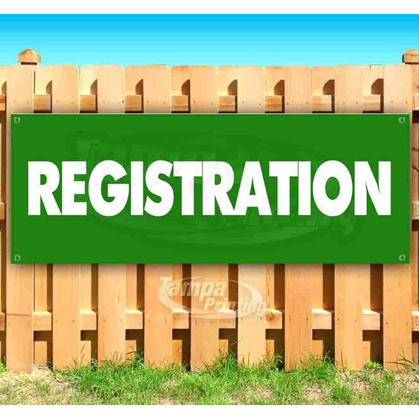 Registration Banner 13 oz | Non-Fabric | Heavy-Duty Vinyl Single-Sided