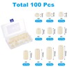 PATIKIL M5 Nylon Spacer Set, 100Pcs Non-Threaded ABS Round Spacer