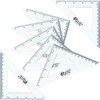 Virginia's Store 5 inch/13cm 90 Set-Squares Pack of 24, Crystal