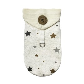 Teumessian Small Dog Star Hoodie, Dog Clothes for Small Dogs, Dog Winter Clothes, Leash Ring, XS