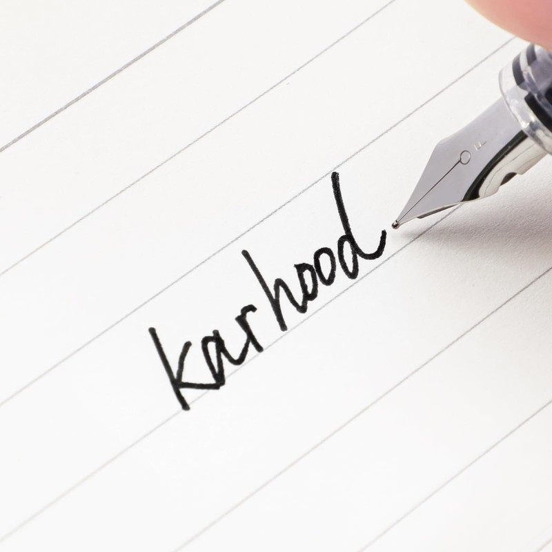 Karhood Disposable Fountain Pens for Writing - Fine Point Nib,