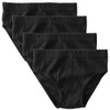 HERMKO 2850 Pack of 4 Boys' Briefs Plain 100% Organic