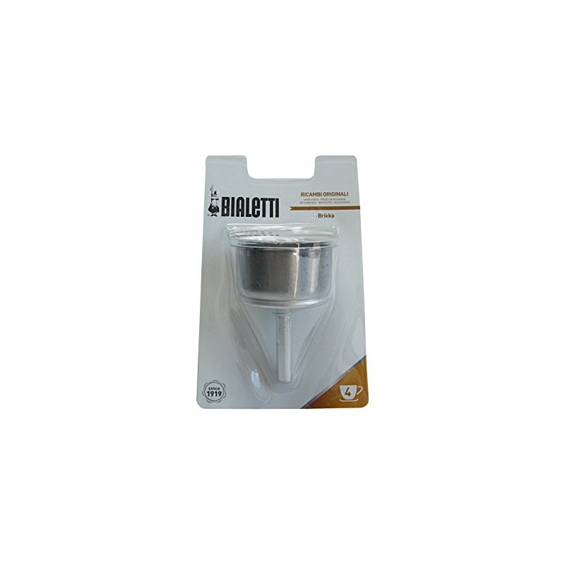 Bialetti 0800114 Funnel, Aluminum, Stainless Steel, 12 x 7 x