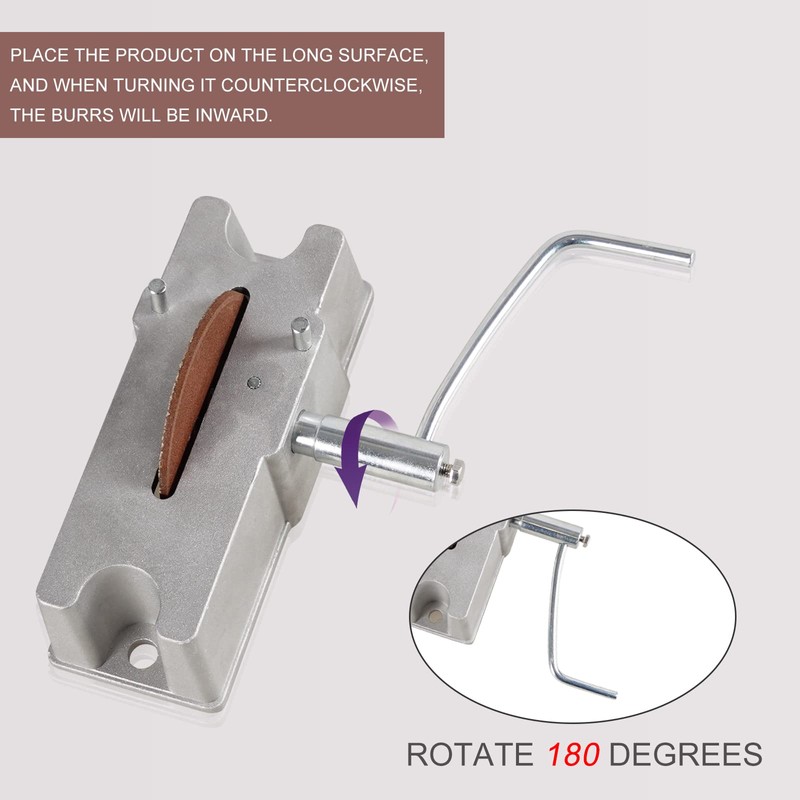 Edicapo Aluminum Manual Piston Ring Filer with 120 Grit Grinding