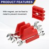 PATIKIL 46pcs Magnetic Wrench Organizer for Tool Box, Magnetic Modular